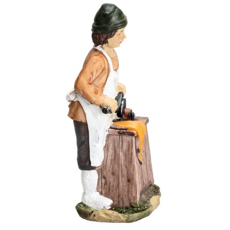 Knife Grinder 15 cm in resin for nativity scene Mondo Presepi