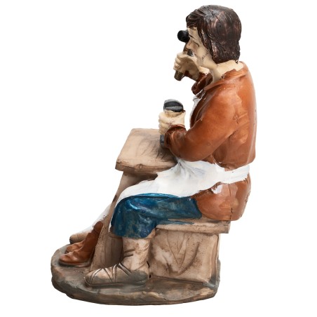 Cobbler series 15 cm in resin for nativity scene Mondo Presepi