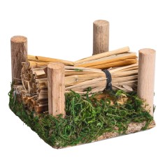 copy of Stacked straw fascines cm 6.1x5.1x4.4 h. 2