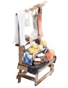 Stand with cured meats, hams, and cheeses cm 9x5x17 h
