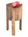 Cepo de carnicero con carne cm 4x9 h