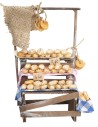 Banchetto colmo di pane cm 9,4x5,6x18,5 h per presepe Mondo