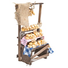 Banquet full of bread cm 9.4x5.6x18.5 h for Mondo nativity scene 2
