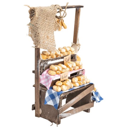 Banquet full of bread cm 9.4x5.6x18.5 h for Mondo nativity scene