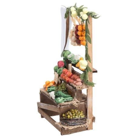 Banquete lleno de verduras cm 9,4x5,6x18,5 h para belén Mondo