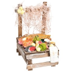 Banco del pescivendolo cm 9x7x12 h per presepe Mondo Presepi