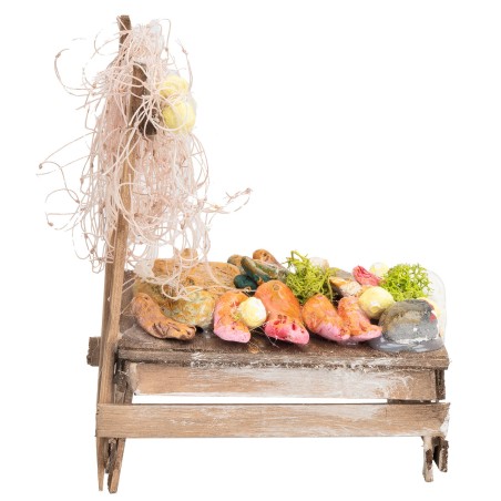 Fishmonger's counter cm 9x7x12 h for nativity scene Mondo Presepi
