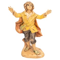 Pastore con mantello serie Euromarchi da 10 cm per presepe