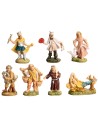 Set 7 estatuillas cm 4 Euromarchi para belén Mundo Pesebres