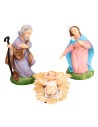 Set 3 soggetti serie cm 10 in Pvc per presepe Mondo Presepi