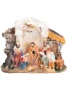 Natività in resina in blocco 15x4x12