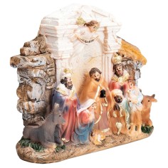 Natividad en resina en bloque 15x4x12 para belén Mundo Pesebres 2