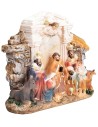 Natività in resina in blocco 15x4x12