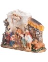 Natività in resina in blocco 15x4x12