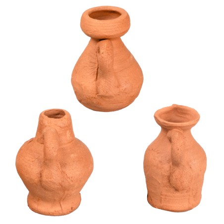 Juego de 3 ánforas de 2,5 cm para pesebre Mondo Presepi