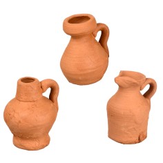Set 3 anfore cm 2,5 per presepe Mondo Presepi