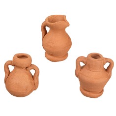 Conjunto de 3 ánforas de 2 cm para belén Mondo Presepi