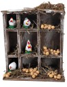 Gallinero de madera cm 12x7x13 h para belén Mondo Presepi