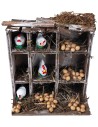 Wooden chicken coop cm 12x7x13 h for nativity scene Mondo Presepi
