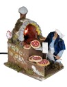 Pizzero con horno de 14 cm en movimiento con luz funcionando para