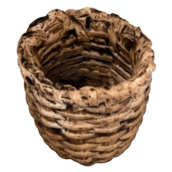 Cesta de resina cm ø 3,5x3,2 h miniaturas para belén