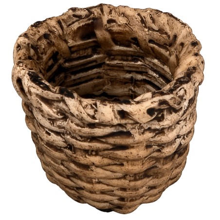 Resin basket cm ø 3.5x3.2 h nativity scene small parts for nativity scene