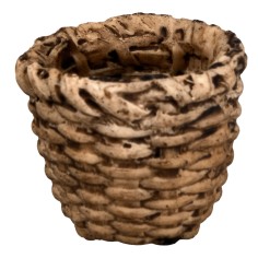 Cesta de resina cm ø 3,5x3,2 h miniaturas para belén