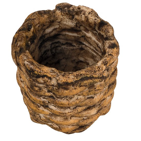 Cesta de resina cm ø 2,4x2,4 h accesorios para belén