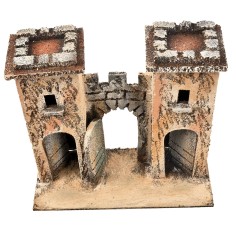 Arco napolitano fortificado con torres cm 16,7x7,5x15 h para 2