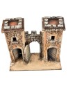 Arco napoletana fortificato con torri cm 16,7x7,5x15 h per