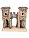 Arco napoletana fortificato con torri cm 16,7x7,5x15 h per