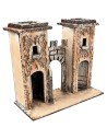 Arco napoletana fortificato con torri cm 16,7x7,5x15 h per