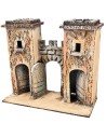 Neapolitan fortified arch with towers cm 16.7x7.5x15 h