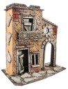 Casa napolitana con balcón y arco lateral cm 25,3x16x26 h