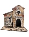 Neapolitan house with circular window cm 26x16.2x24.5 h for