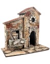 Neapolitan house with circular window cm 26x16.2x24.5 h for
