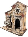 Neapolitan house with circular window cm 26x16.2x24.5 h for