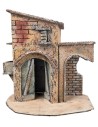Casa napoletana con portico cm 25,5x16,2x26,5 h per presepe