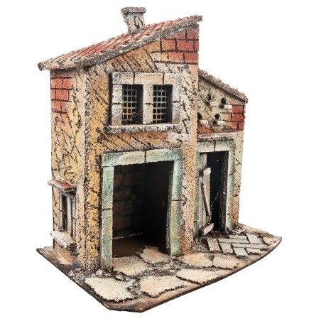 Casa napoletana DANITEST con portico cm 25,5x16,2x26,5 h per