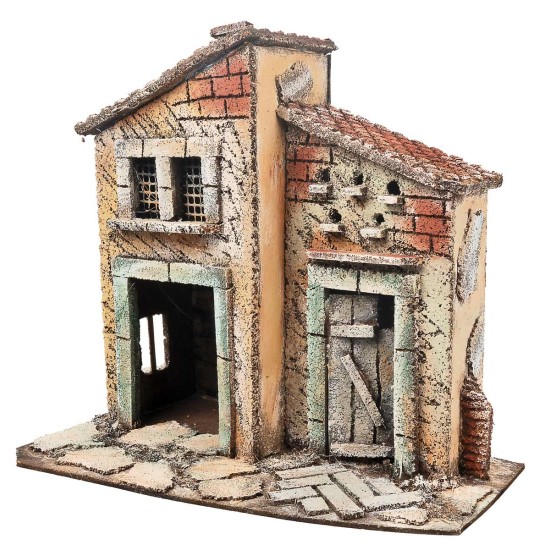 Casa napolitana DANITEST con pórtico cm 25,5x16,2x26,5 h para