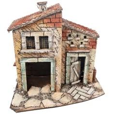 Casa napoletana DANITEST con portico cm 25,5x16,2x26,5 h per 2