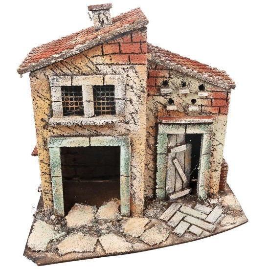 Casa napolitana DANITEST con pórtico cm 25,5x16,2x26,5 h para