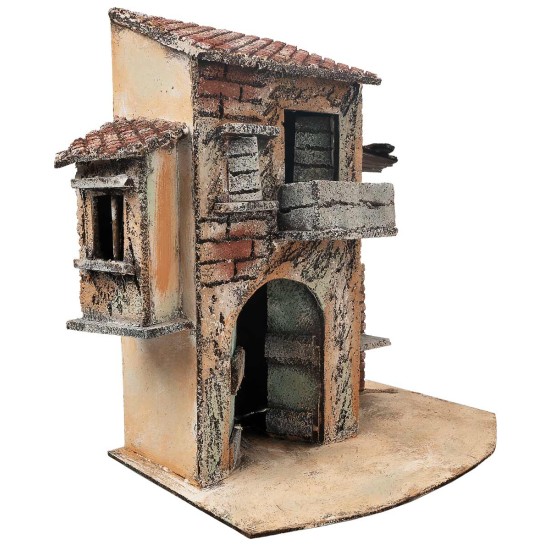 copy of Neapolitan house with two entrances cm 26x16.2x25 h for