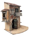 Neapolitan house with damaged wall cm 25x16.2x27 h