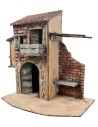 Casa napoletana con muro danneggiato cm 25x16,2x27 h