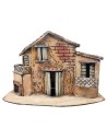 Casa napoletana con due balconi cm 34x17,5x22 h per presepe