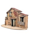 Casa napoletana con due balconi cm 34x17,5x22 h per presepe