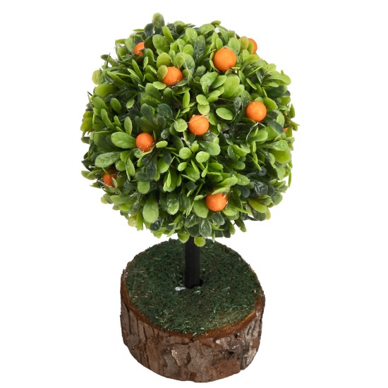 Pianta di arance con base h 12 cm per presepe Mondo Presepi