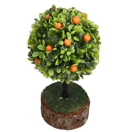 Planta de naranjas con base h 12 cm para belén Mondo Presepi