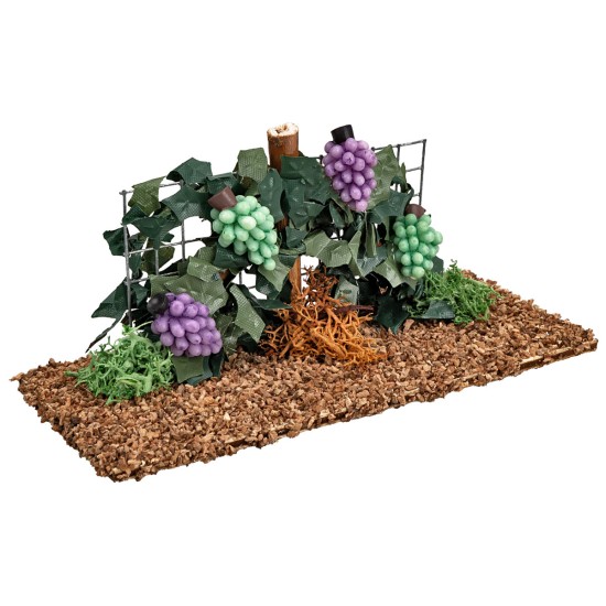 Vineyard with black and white grapes for nativity scene Mondo Presepi